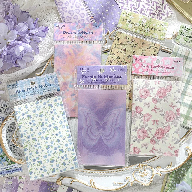 مجلة الذهاب 50 قطعة المواد اليومية الأساسية ورقة الإبداعية الكولاج سكرابوكينغ لتقوم بها بنفسك ورق خلفية القرطاسية لوحات مذكرة #3