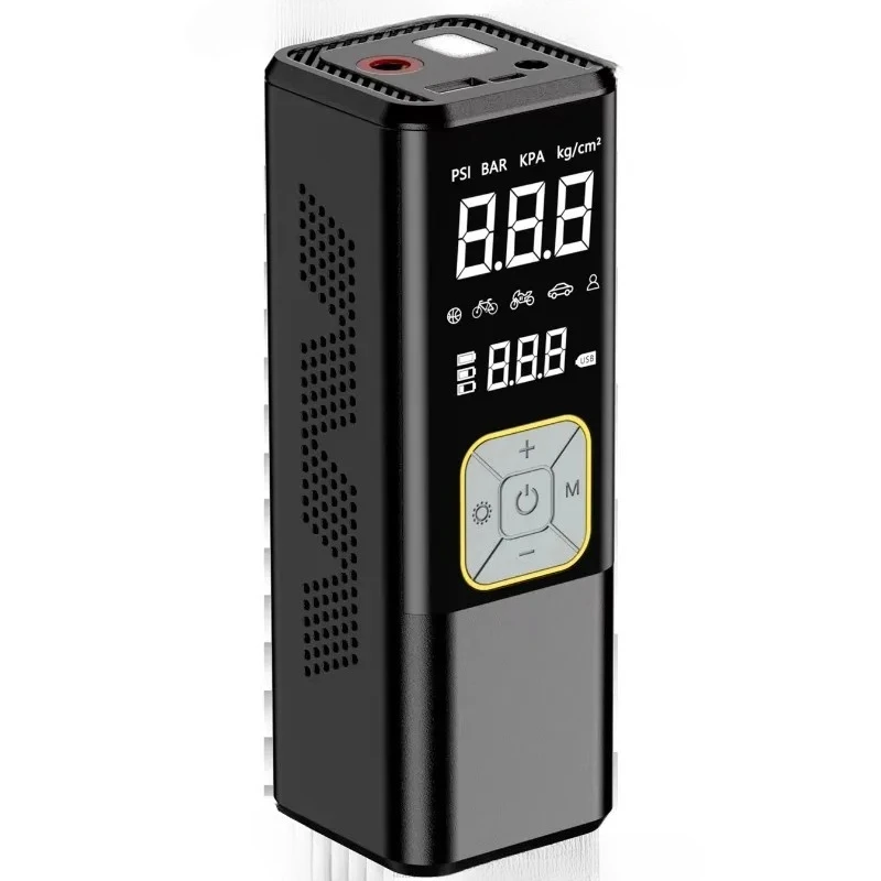 Cordless Electric Digital Tire Inflator With Backlit Display and LED Light for Car, Bicycle and Other Inflatable