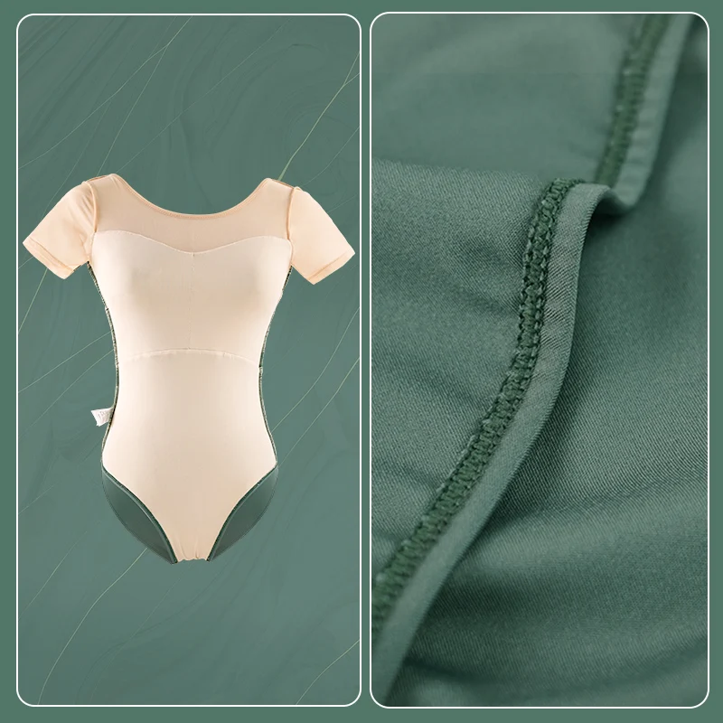 Embroidery Ballet Leotard Adult Woman Disguise Ballet Train Costumes Ladies Dance Gymnastics Bodysuit Stage Performance Outfits