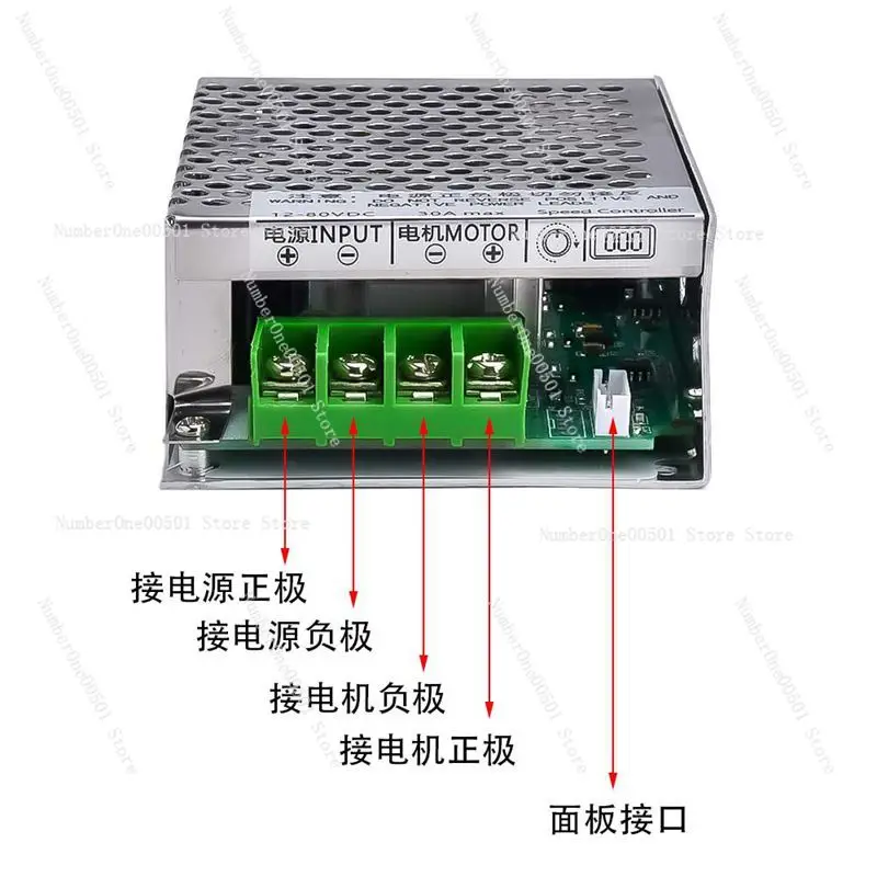 CCM6DS-K DC12V-80V PWM Digital Display DC Motor Speed Governor Slow Start and Slow Stop 30A High Power Motor Control Switch