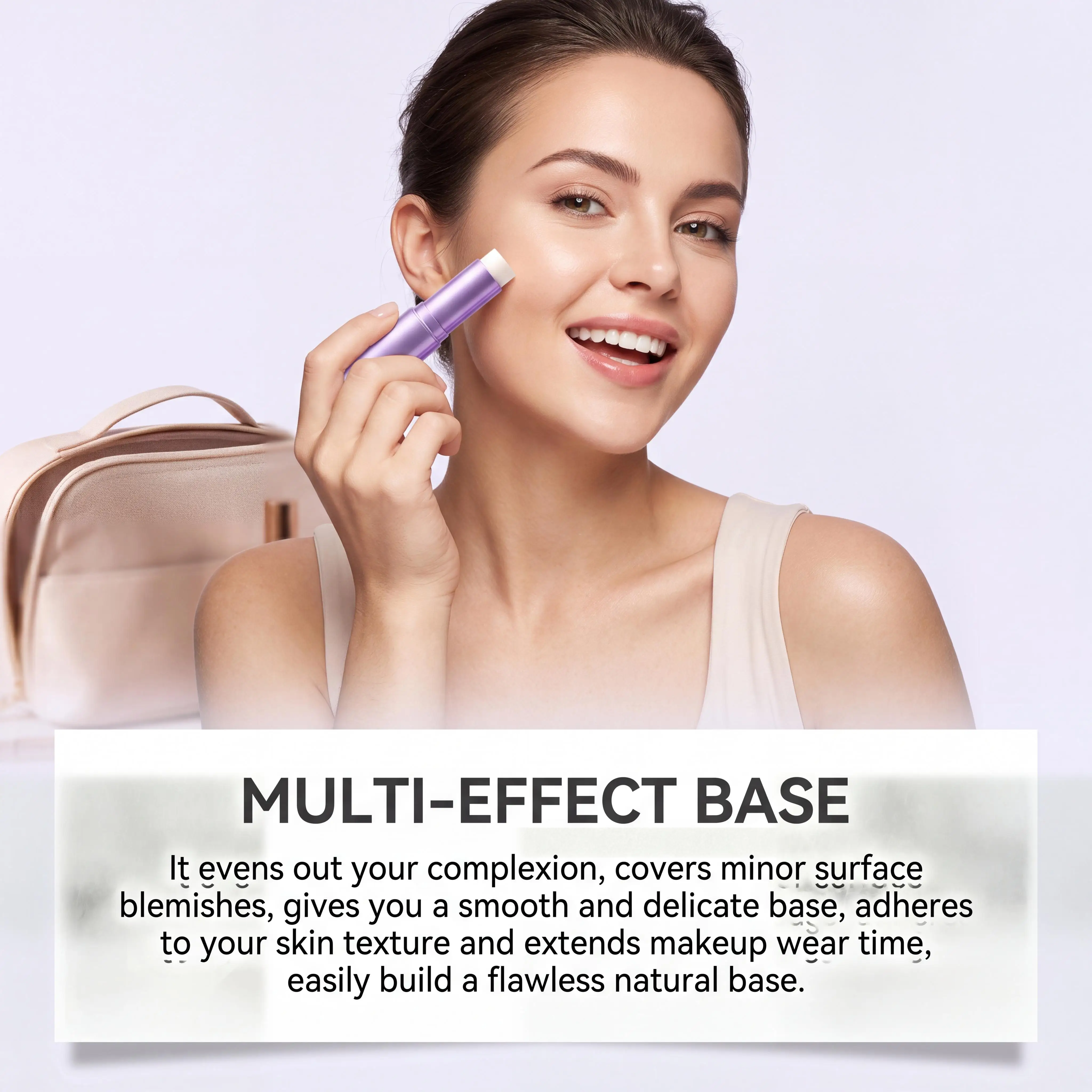 Farbwechselnder Foundation 2-in-1-Stift mit Pinsel, vollständig deckender, feuchtigkeitsspendender, leichter Concealer-Creme-Stift für alle Hauttypen. – Detail 7