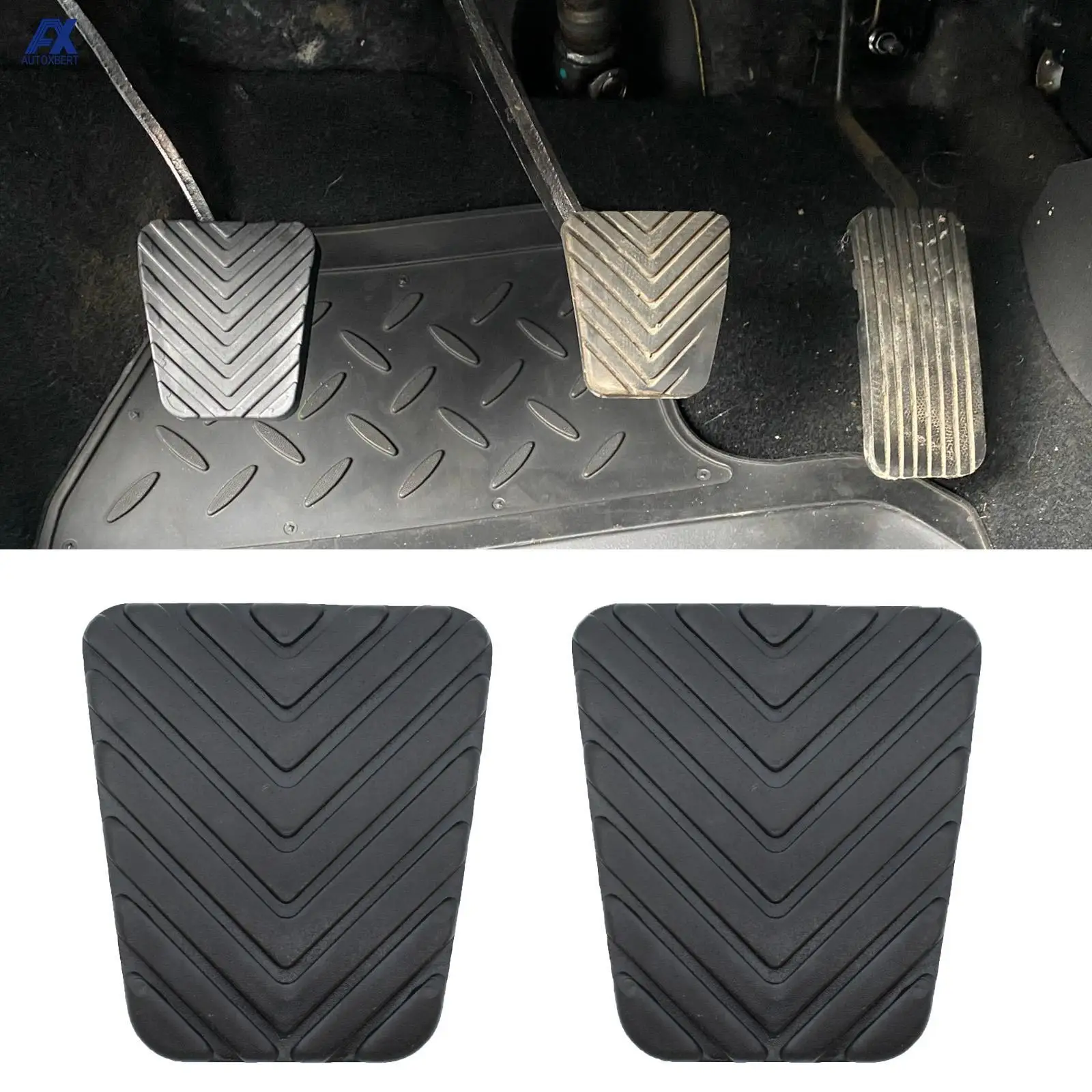 2x Brake Clutch Rubber Car Pedal Pad Cover For GALANT 3000GT MONTERO OUTLANDER LANCER 3282536000 Car-styling
