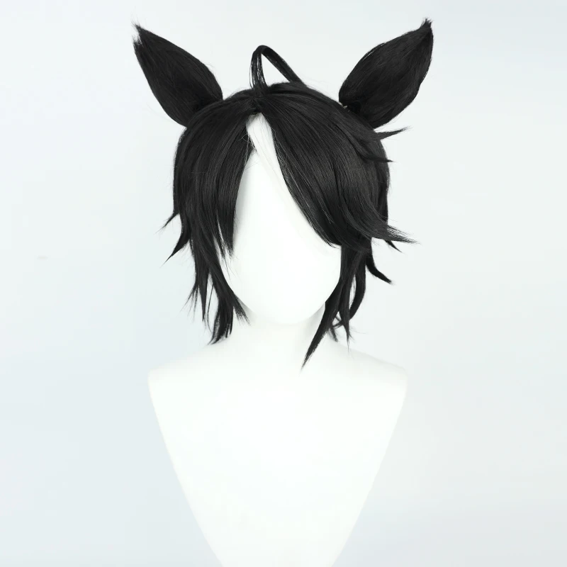 Game Uma Musume Pretty Derby Fuji Kiseki Cosplay Wig Ears Tail Halloween Party Costume Prop Synthetic Hair Heat Resistant Fiber