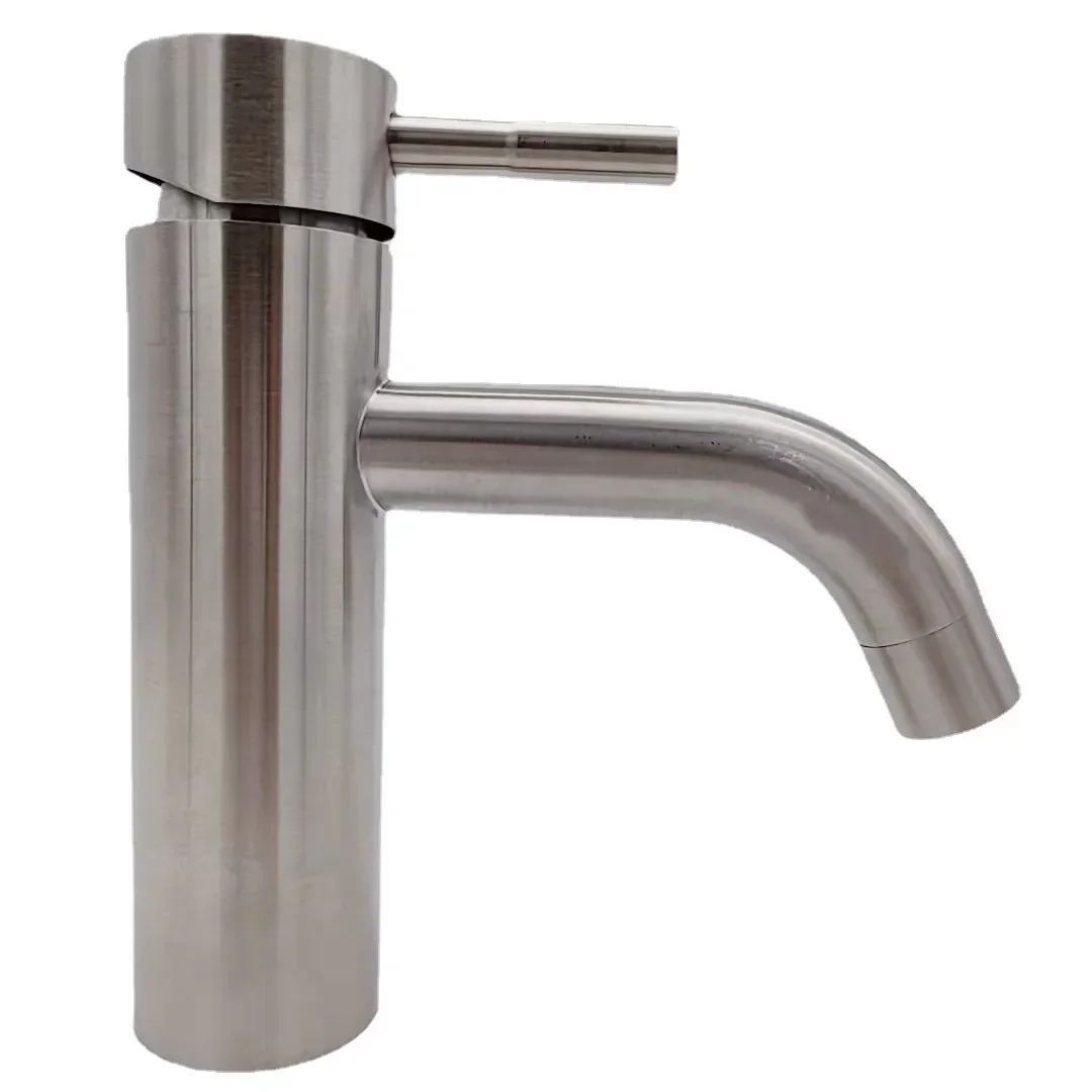 304 Stainless steel wiredrawing faucet bathroom bathroom hot and cold faucet bathroom washbasin faucet