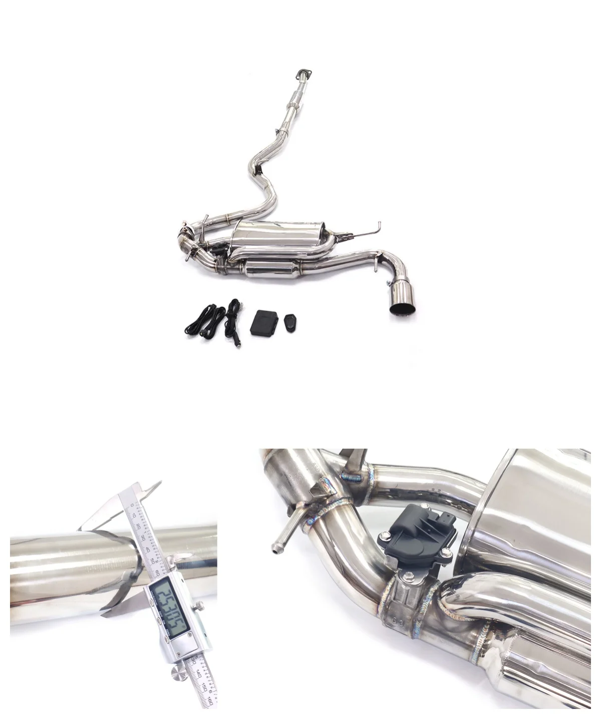 

Выхлопная система Catback с клапаном из нержавеющей стали для Subaru Impreza WRX Hatchback MK10 2.5, повышающая производительность, HMD