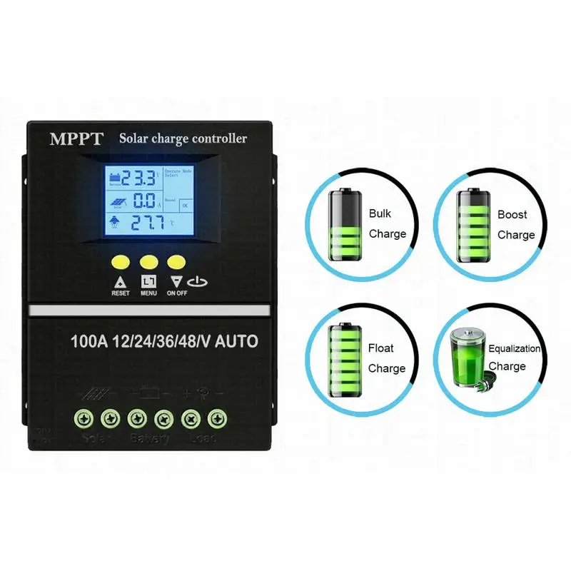 Regulator słoneczny Regulator energii słonecznej MPPT z regulowanymi trybami solarny Regulator MPPT z wydajnym ładowaniem dla przyczepy kempingowej