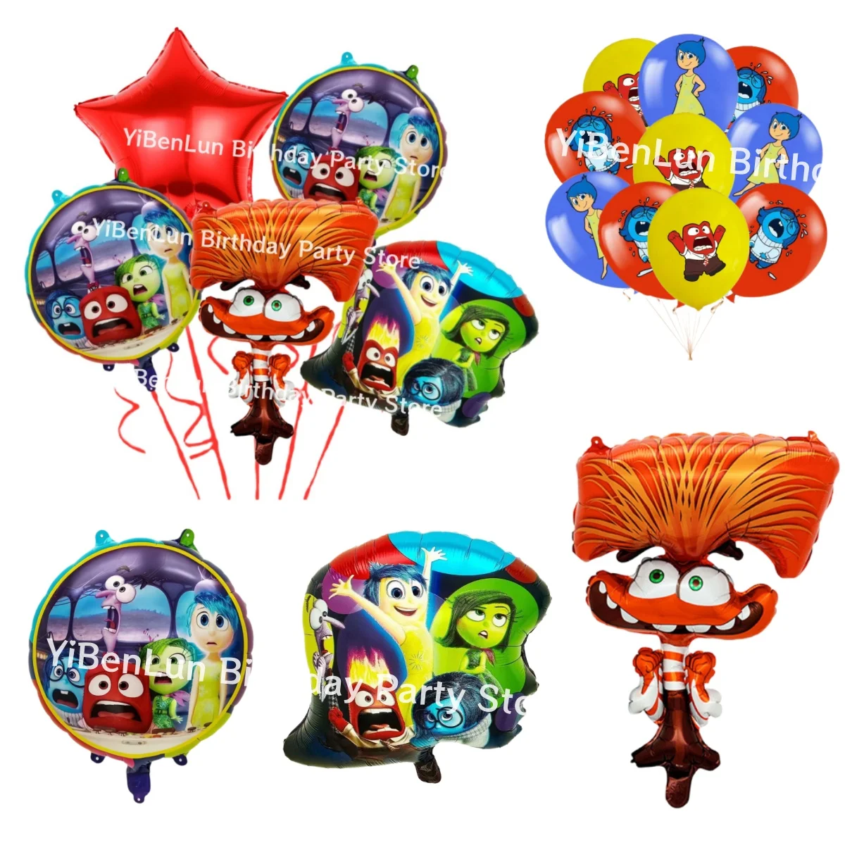 

Disney Inside Out Party Balloons Birthday Decoration Joy Foil Balloon Air Helium Globos Latex balloon Baby Shower Kids Toys Gift