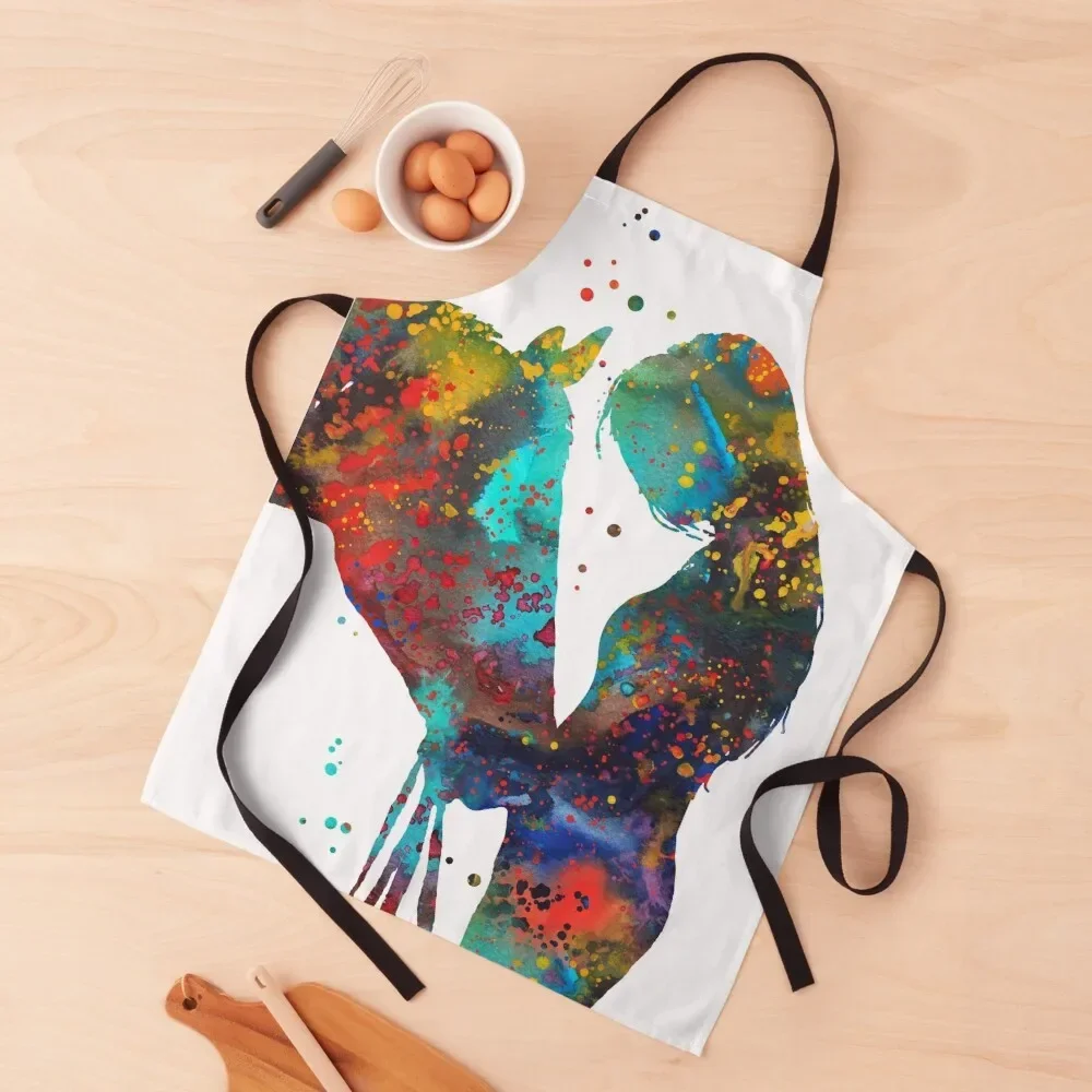 

Girl with horse Apron House Things For Home And Kitchen work ladies Home And Kitchen Chef Accessory Apron