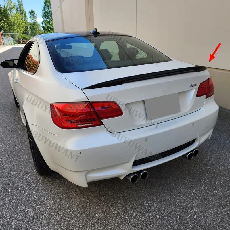 P-Style für BMW E92 3er 2-Türer M3 & E92 Coupé Heckspoilerlippe ABS Schwarz Flügelspoiler Auto-Styling Original ab Werk 2005-2012 – Detail 2