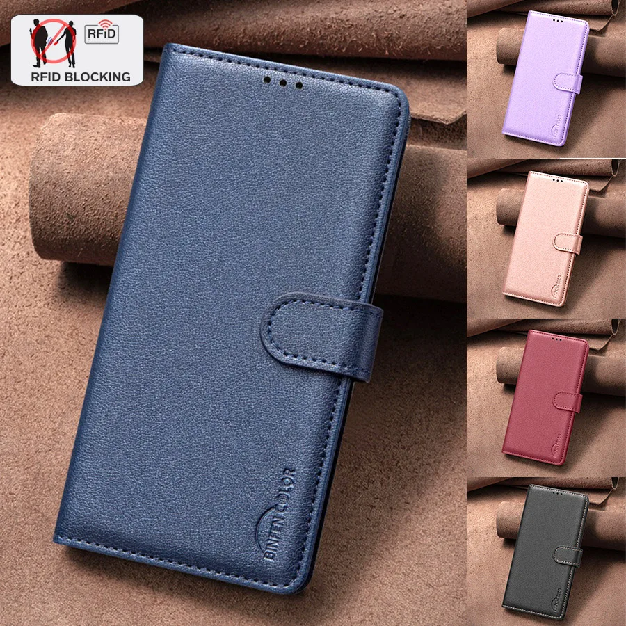 

RFID Anti theft brush Wallet Case for Samsung S24 Ultra S23 S22 S21 PU Leather Phone Cover For A55 A54 A53 A35 A34 A33 A24 A25