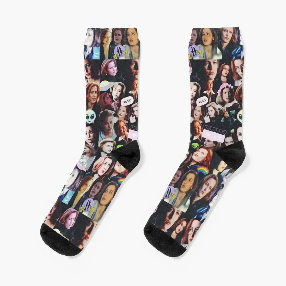 

Scully collage Socks Stockings funny gifts Men's kawaii Socks Man Women's