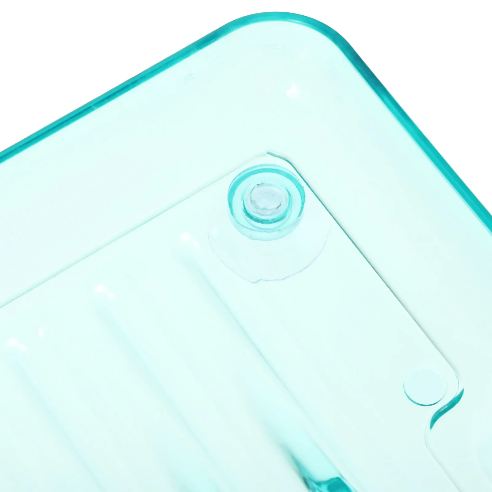 

1pc Large Plastic Suction Soap Box Drainable Holder For Bathroom Kitchen Use Dish Sponge Storage Organizer