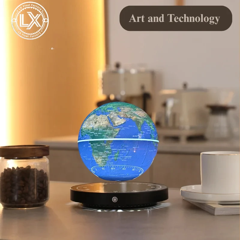 Floating Globe Magnetic Levitating Globe with LED Light Globe World Map for Home Office Decor Cool Tech Gift for Kids Teacher