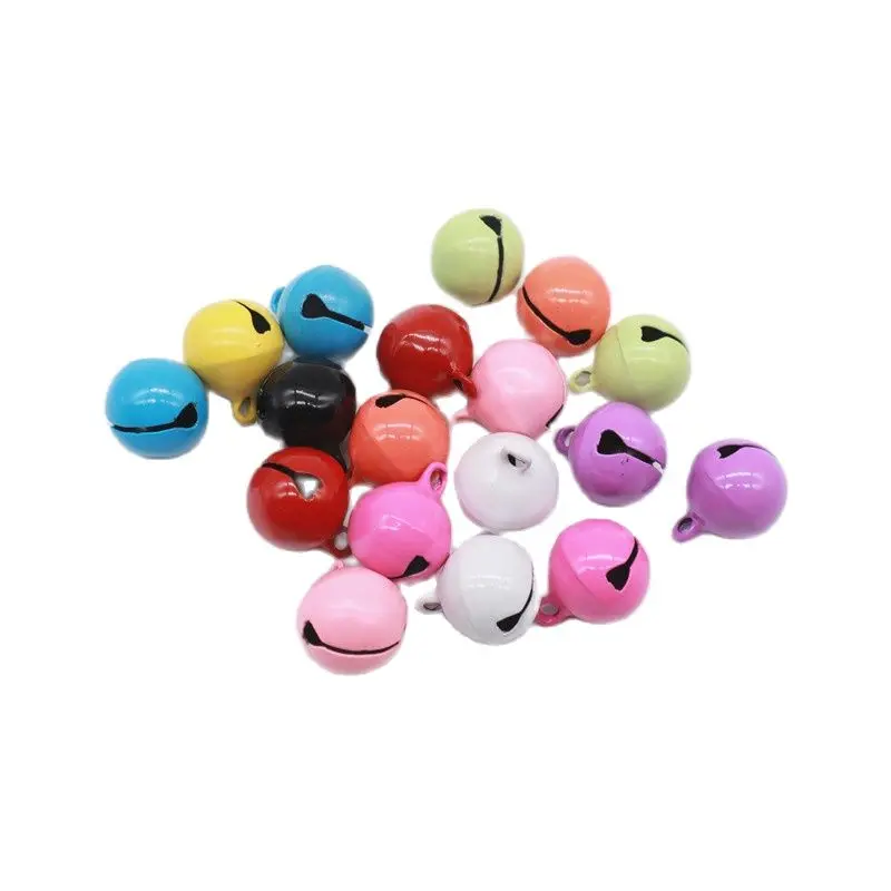 50pcs 12mm DIY Copper Bells Christmas Gingle bell Wedding Party Decoration Handmade Crafts Ornaments Pets Toys