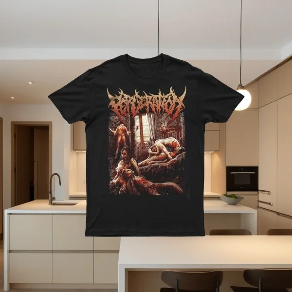 

2025 New Pervversion in Manifest Disease Print Unisex Street Fashion Trend Short Sleeved Pure Cotton Round