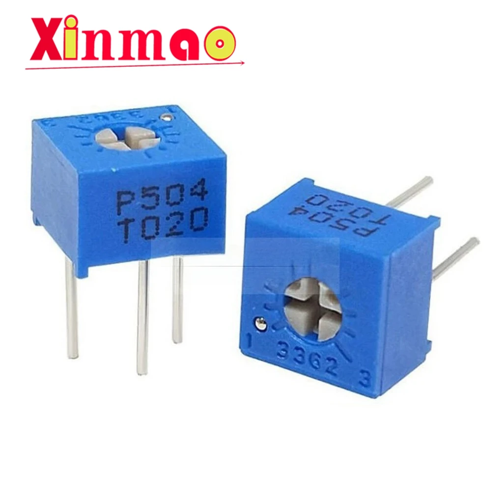 10PCS 3362P single turn potentiometer top adjustable 1K2K5K10K20K50K100K500K 103 102 104