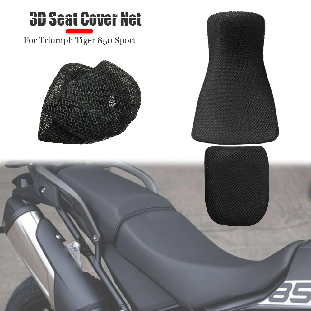 Motorcycle Accessories For Triumph Tiger 850 Sport Rear Seat Cowl Cover 3D Mesh Net Waterproof Sunproof Protector