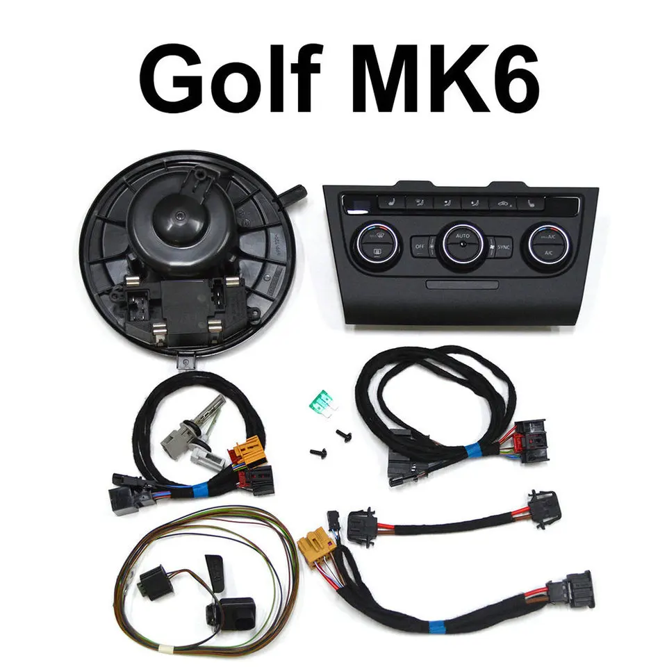 Manual Air Conditioner Upgrade LCD Automatic Air Conditioner Kit For VW Golf 6 Golf MK6