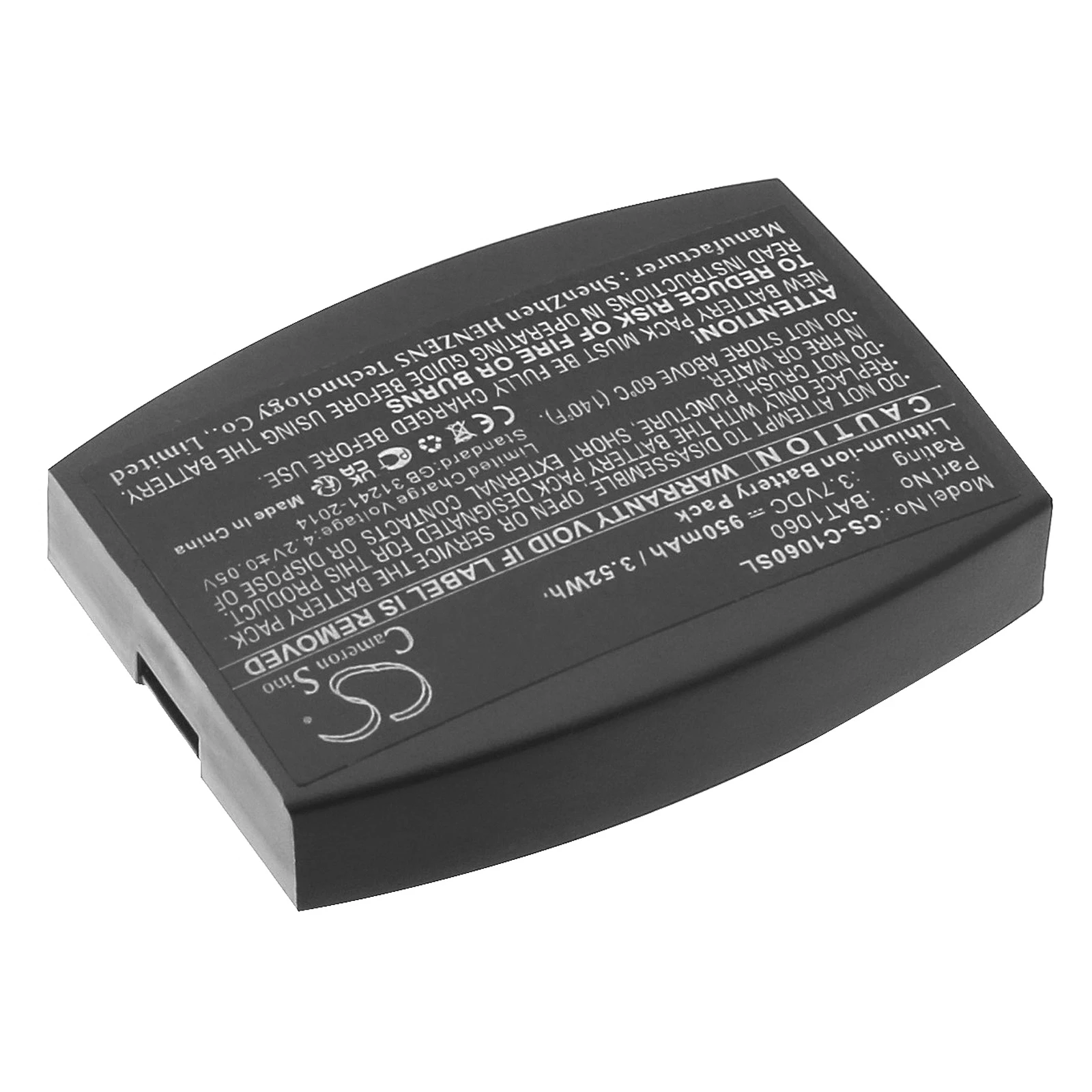 Cameron Sino Replacement Battery for 3M  C1060, C1060 Wireless Intercom, RF1060, T-1,, Fits P/N BAT1060,CP-SN3M,XT-1