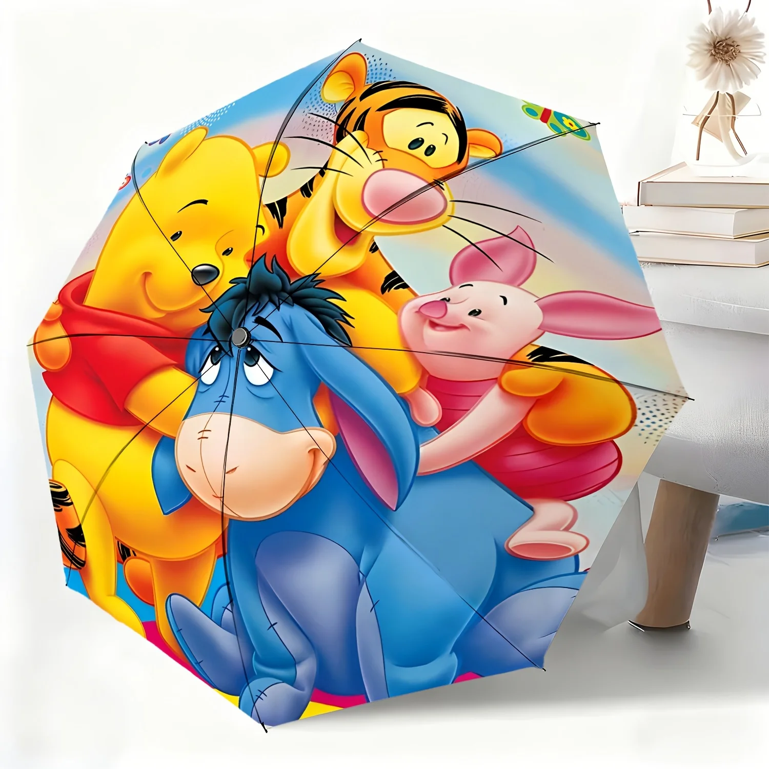 

1pc Disney Umbrella, Disney Cartoon Character Automatic Umbrella, All-Weather Umbrella for All Occasions, Portable Folding Umb