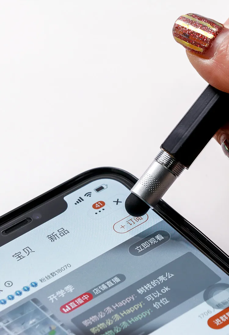 3/6/9Pcs Capacitive Touchscreen Stylus Pen for iPhone iPad Huawei Smart Phone Tablet PC Mobile Phone Accessories Random Color