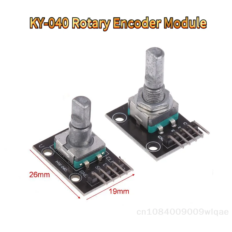 KY-040 Incremental Encoder Sensor Module- 360 Degree Rotary Encoder Breakout Board with Knob Switch