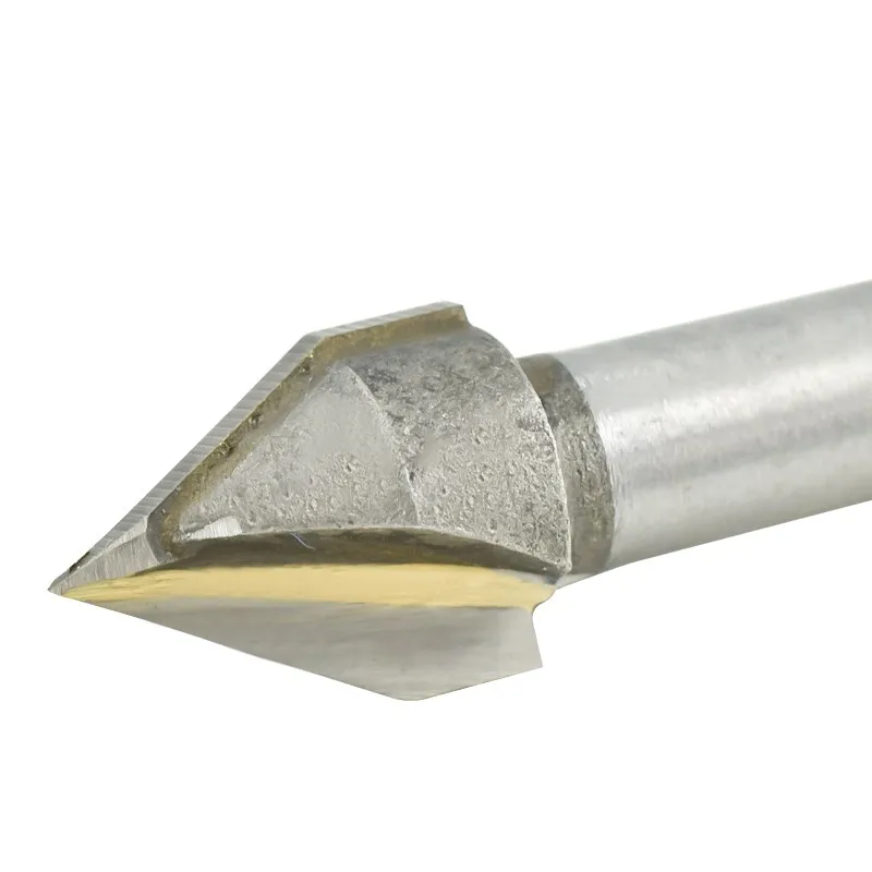 XCAN-fresas de Chaflán en forma de V, broca de enrutador para carpintería, cortador de fresado 3D, broca de enrutador de ranura en V, 6x10mm, 60