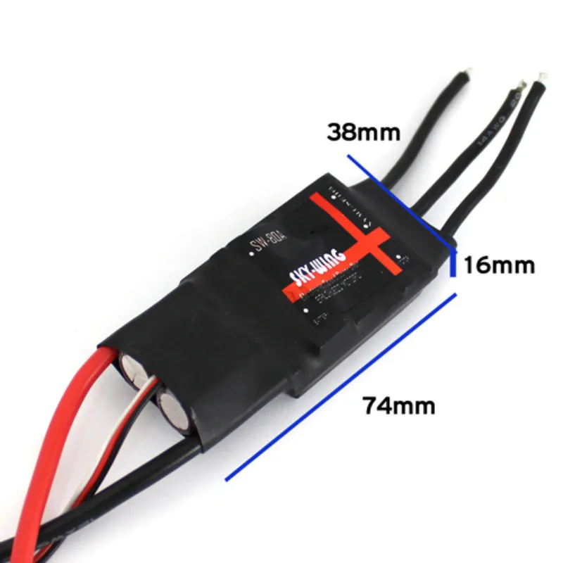 DIY RC Electronics Skywing 3A/5V BEC 80A Speed Controller ESC For RC Fix-wing Airplane DIY Bike