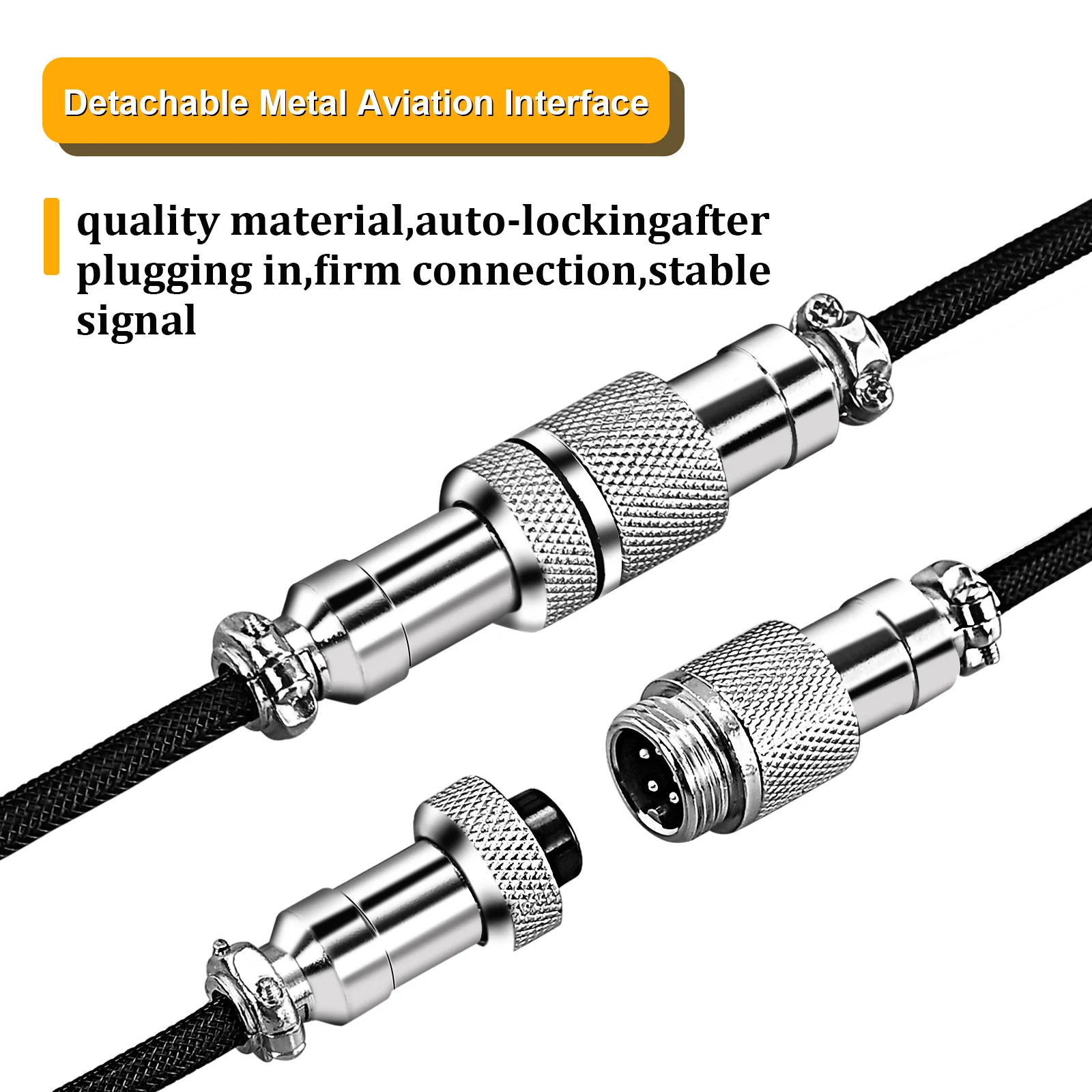 8K New Type C Mechanical Keyboard Coiled Cable USB Magnetic Switch Keyboard Aviator Desktop Computer Aviation Connector Cord