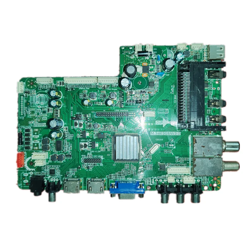 M.3463GSXV3.0  LED TV motherboard, test physical photos for  36--62V  240ma   18w  lc238lf1l