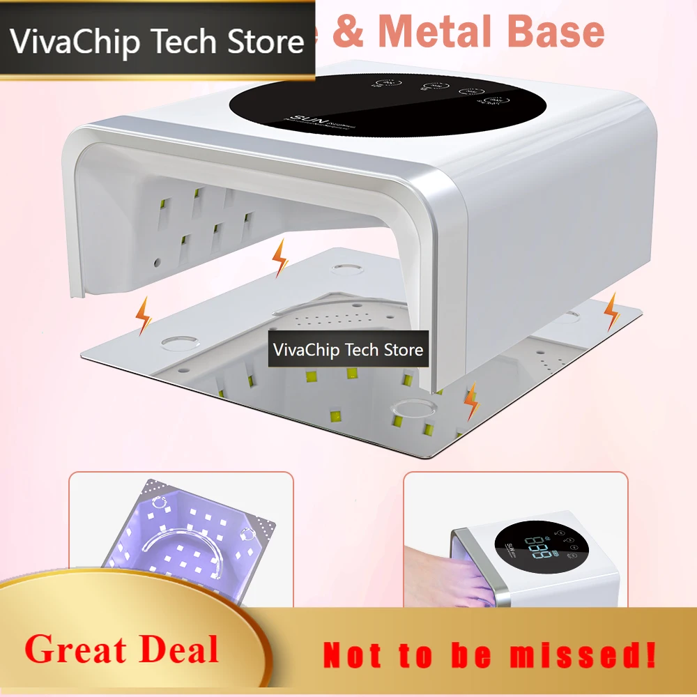 VivaCTOEM ODM LED Nail Lamp 72W Rechargeable Cordless Gel Polish UV Nail Light Nail Dryer For Acrylic Polish