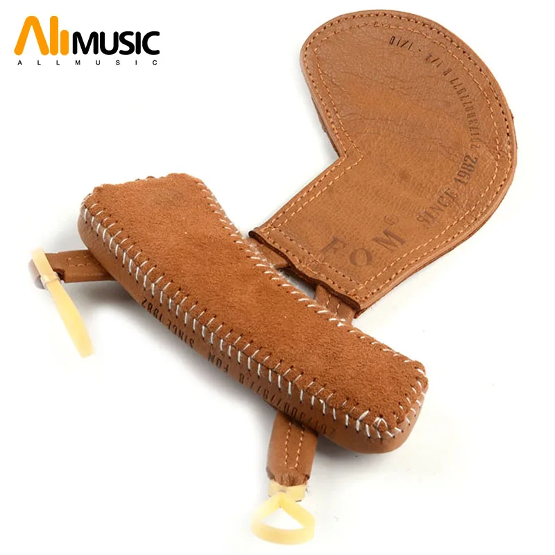 

2Pcs FOM Sheepskin Violin Shoulder Rest for 1/4 1/2 3/4 Beautiful Leather Chinrest Padded Chin Shoulder Fiddle Partners