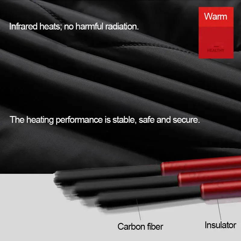 4 مناطق سترة ساخنة سترات تسخين كهربائي الرجال النساء ملابس رياضية سترة ساخنة Bodywarmer Usb الداخلية الحرارة سترة Veste للتخييم #6