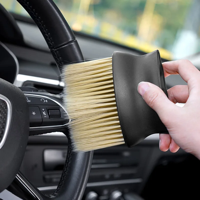 1 Cepillo de eliminación de polvo, salida de aire acondicionado, artefacto de lavado de coche, cepillo de limpieza, Tooel, cepillo suave, Supp de coche