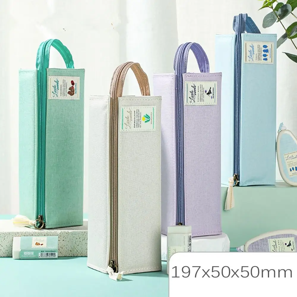 

Прочная полиэстеровая сумка для хранения канцелярских принадлежностей, многофункциональная сумка для ручек большой емкости, портативный пенал