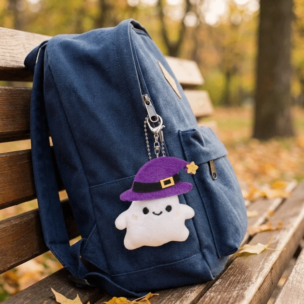 Bag Accessories Funny Halloween Keychain Kawaii Pumpkin Head Cartoon Pendant Soft Decoration Furry Bag Pendant Gift Giving
