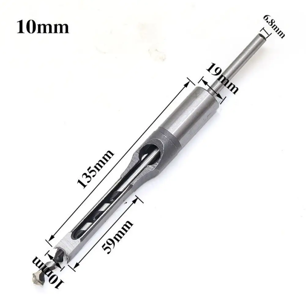 Bearing Steel Woodworking Square Hole Drill Bits Mortise And Tenon Joinery Set For Furniture Manufacturing Tooling