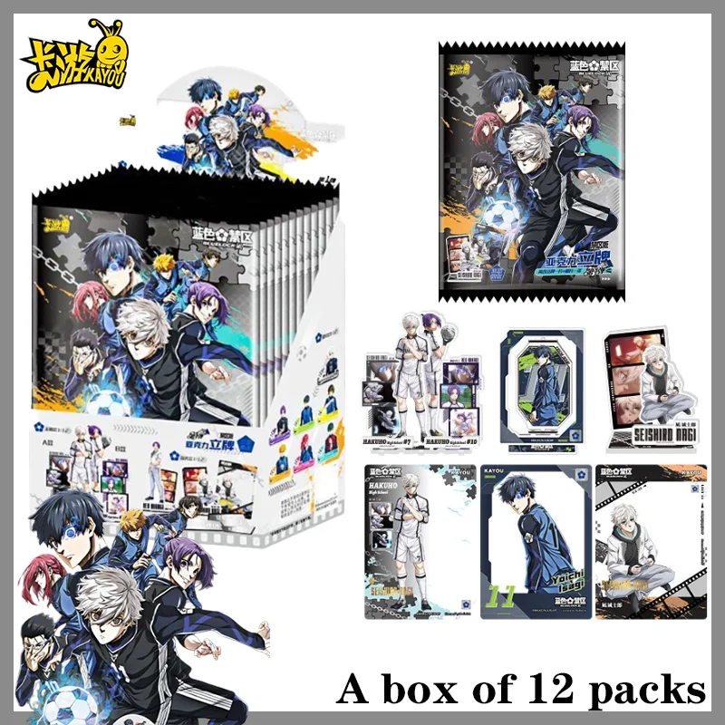 

Оригинальный набор акриловых брелоков-подставок KAYOU BLUE LOCK, серия BLUE LOCK Vol.1, коллекционная аниме-фигурка, подвеска для детского рюкзака, подарок