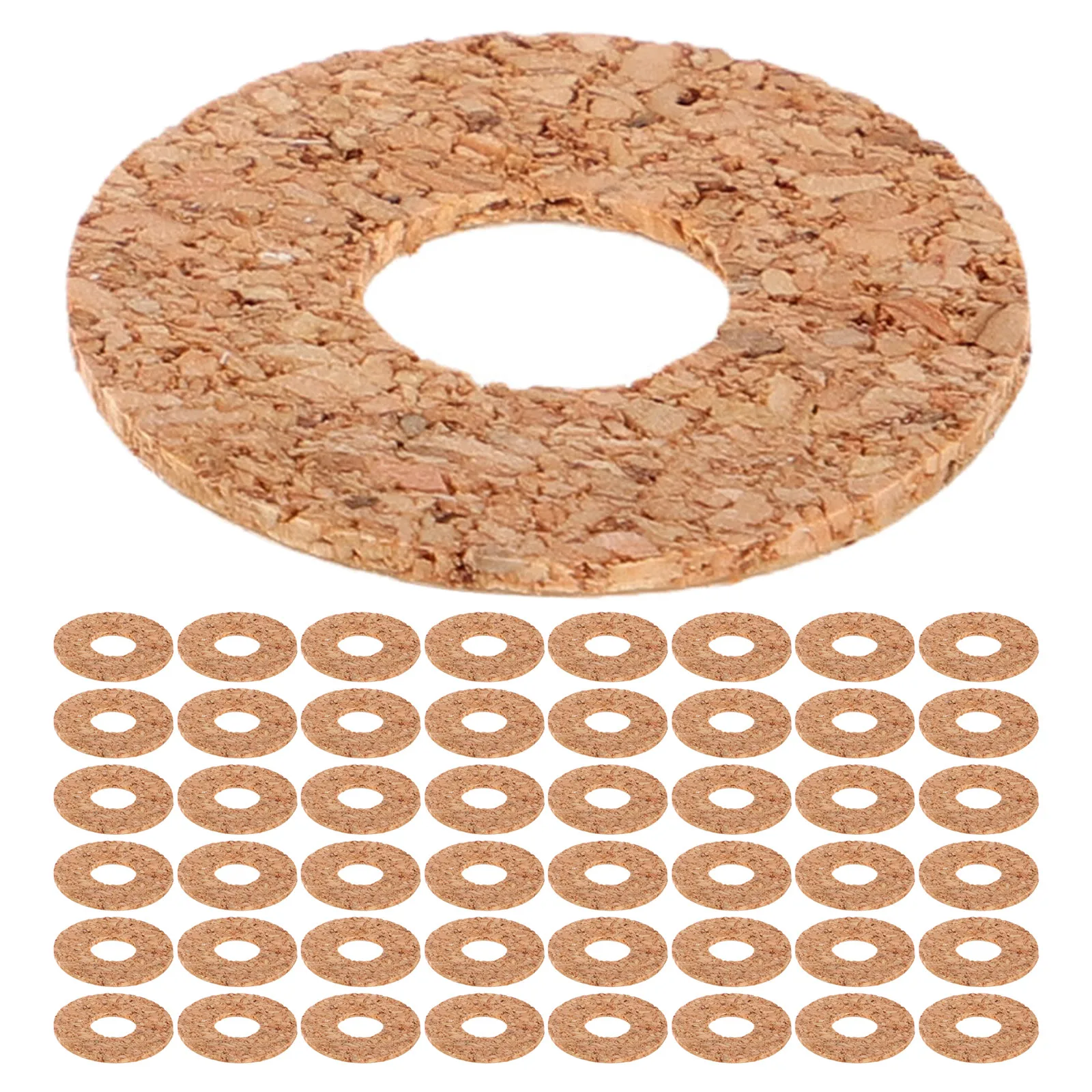 60Pcs Guitar Pick Grips Non-Slip Cork Pads 19Mm Ultra Thin Sweat-Proof Pick Holders for Acoustic Electric Guitar Sweat Hands