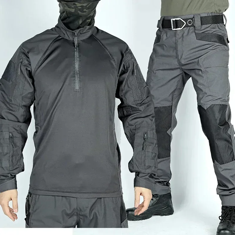 Tactical Frog Suit Men Clothes Paintball 2 Pieces Sets Assault Shirts Special Uniform Pants