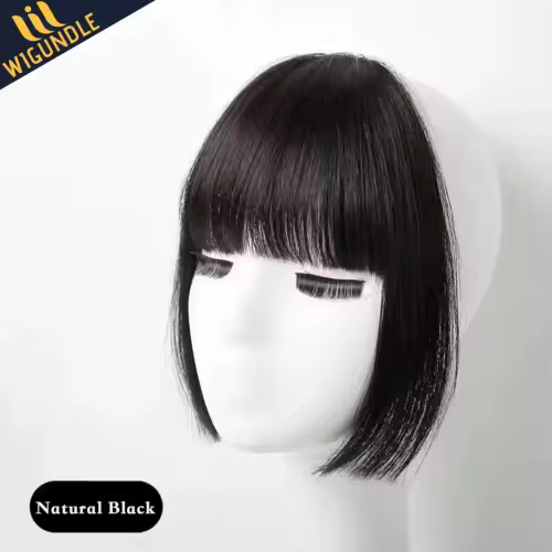 Fake Air Bangs Hair Styling Tools Hair Clip-In Extension Synthetic Hair Fake Fringe Natural False Hairpiece Women Clip In Bangs - Image 12