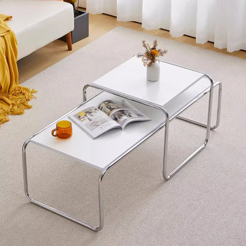 

Stainless Steel Simplicity Coffee Table Modern Design Metal Unique Coffee Table Advanced Sense Nordic Mesa Centro Home Furniture