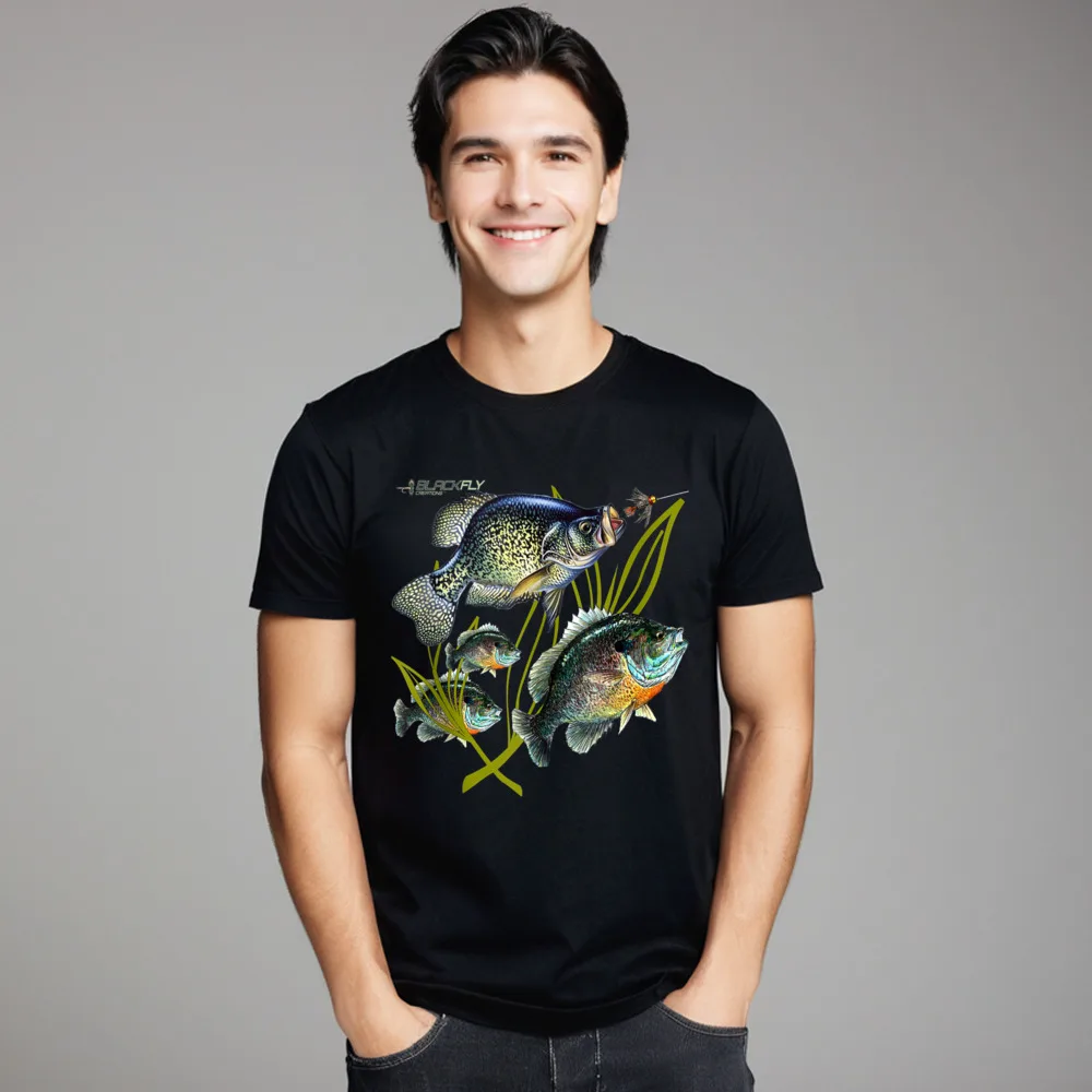black-fly-crappie-bluegill-pesca-camisetas-ideia-de-presente-slogan-dia-do-trabalho-tops-tees-mais-novos-tops-camisa-gola-redonda-100-algodao