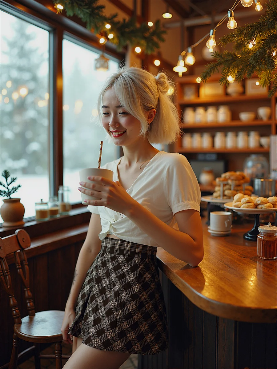 منقوشة الإمبراطورية نمط Preppy التنانير للمرأة ملابس حريمي الخريف على شكل حرف A العمل الكلاسيكي سيدة أنيقة طول الركبة جودة الصلبة Ins