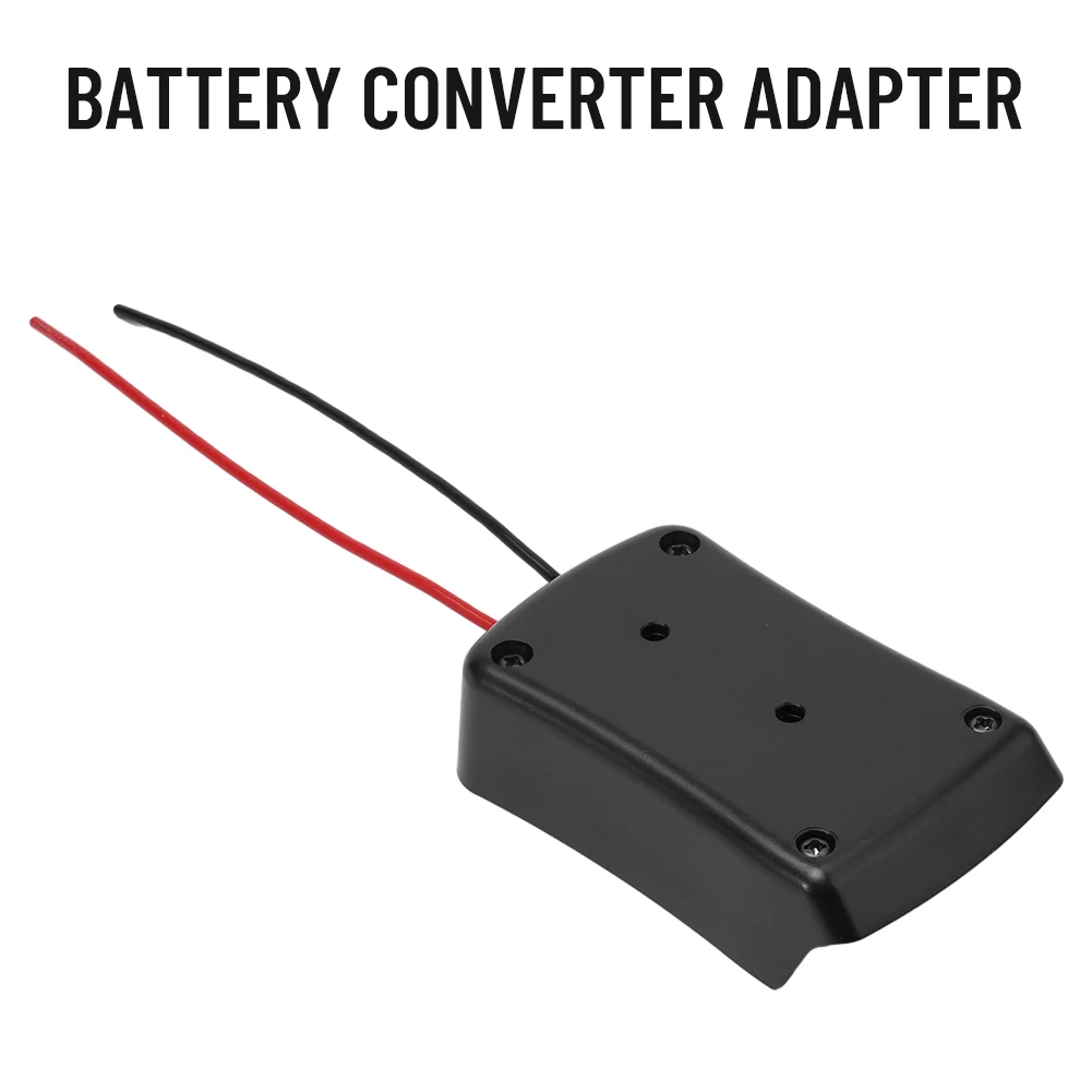 

Battery Output Solutions 18V Converter Black Two-way Wire Output 12 Gauge Wire Compact Size Direct Battery Output