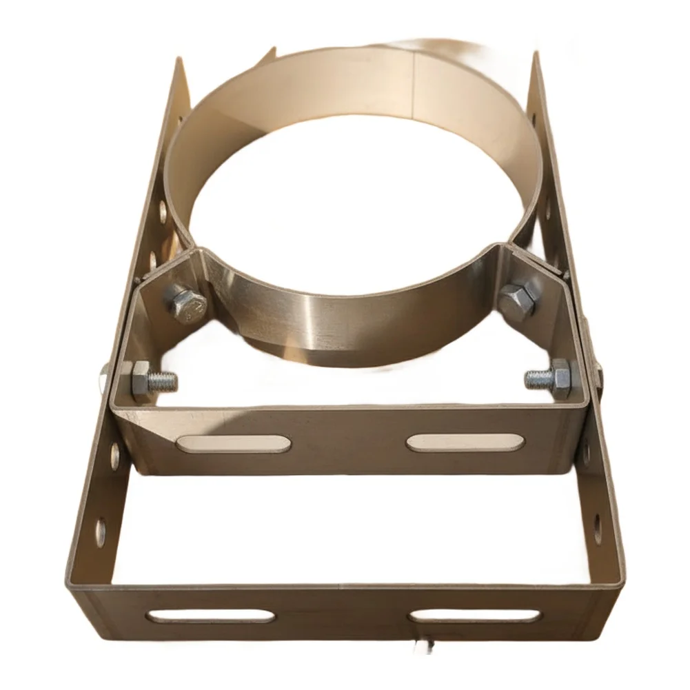 

6 Inch Adjustable Chimney Pipe Holder Bracket Flue Liner Clamp Wall Support For Stove Pipe Hanging And Secure Installation