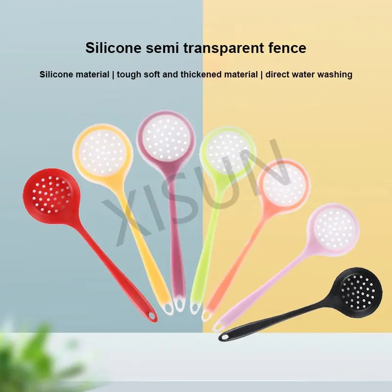 multi-color silicone non-stick pan high temperature resistant silicone colander kitchen cooking utensils