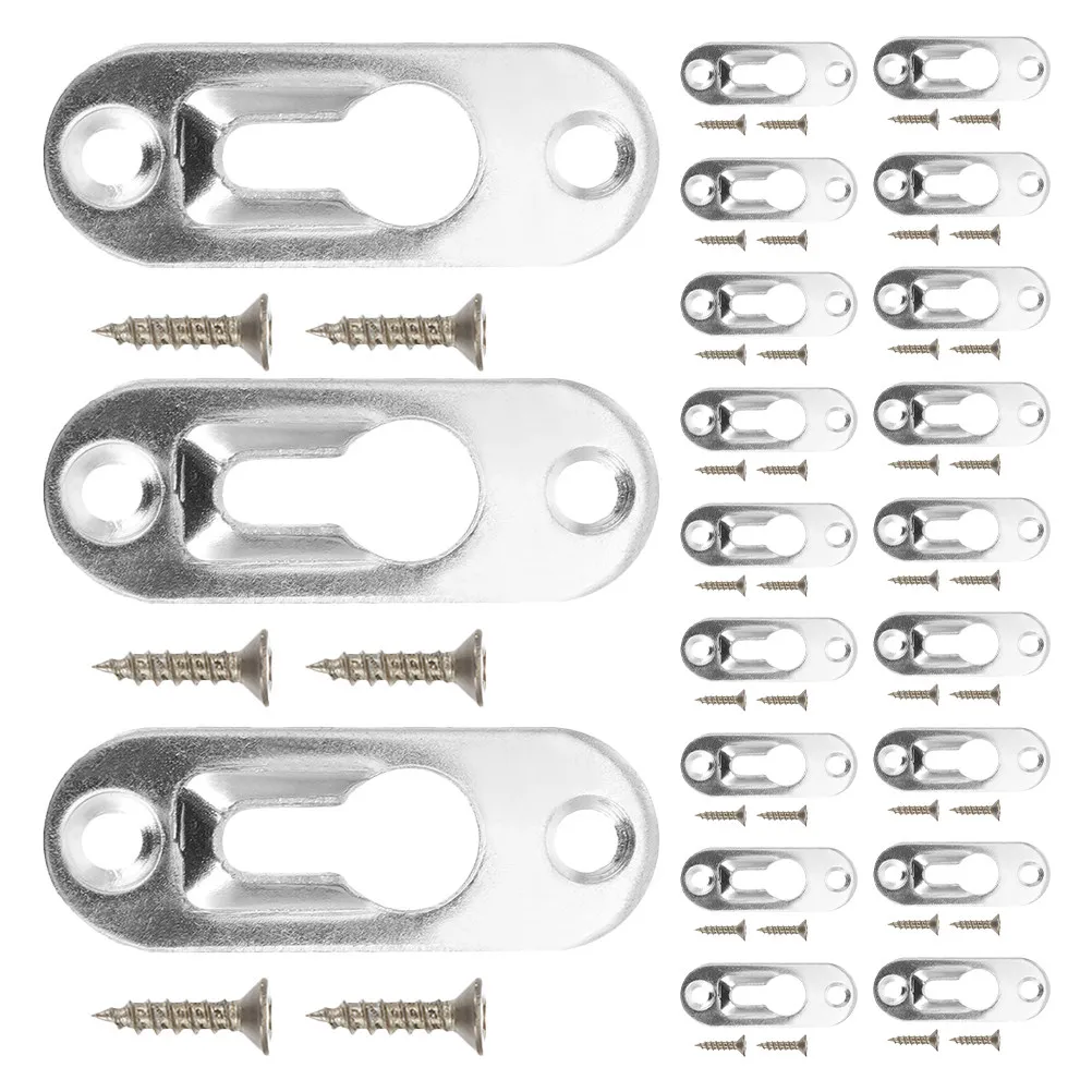 1Set Sturdy Picture Frame Back Hooks Steel Frame Mounting Hardware Invisible Design for Heavy Artwork Photos Cross Stitch