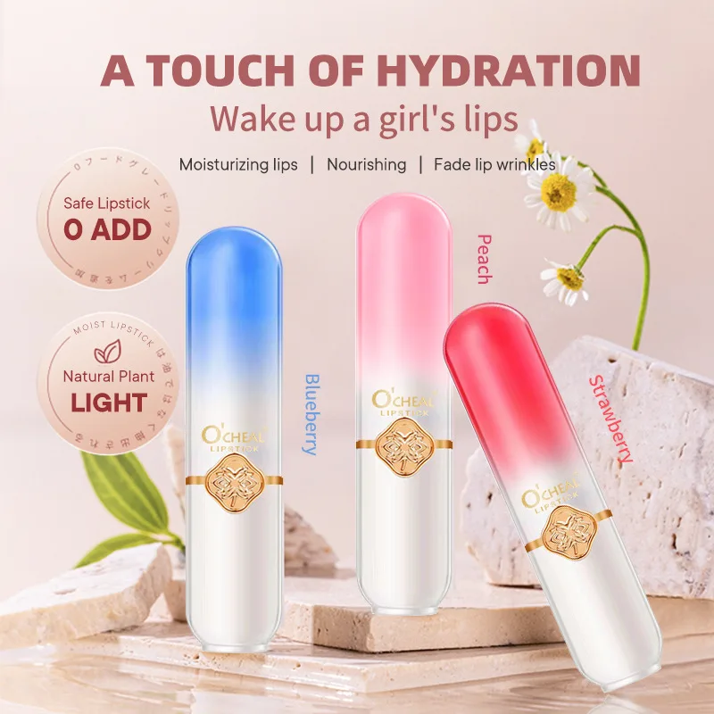 Changing Color Lip Balm Long Lasting Not Easy To Fade Moisturizing Lipstick Lip Care Repair Nouritious Lips Cosmetic Lip Gloss