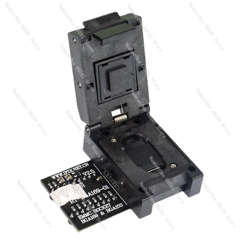 

eMMC Programming Socket BGA169 BGA153 Flip Socket RT-BGA169-01 Read and Write Adapter
